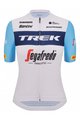 SANTINI Cyklistický dres s krátkym rukávom - TREK SEGAFREDO 2023 LADY FAN LINE - svetlo modrá/biela