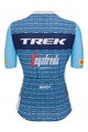 SANTINI Cyklistický dres s krátkym rukávom - TREK SEGAFREDO 2023 LADY FAN LINE - svetlo modrá/biela