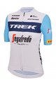 SANTINI Cyklistický dres s krátkym rukávom - TREK SEGAFREDO 2023 LADY FAN LINE - svetlo modrá/biela