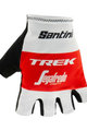 SANTINI Cyklistické rukavice krátkoprsté - TREK 2019 RACE - biela/červená