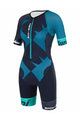 SANTINI Cyklistický overal - X IRONMAN CUPIO LADY - modrá