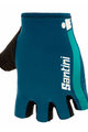 SANTINI Cyklistické rukavice krátkoprsté - X IRONMAN DEA - modrá