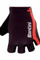 SANTINI Cyklistické rukavice krátkoprsté - X IRONMAN DEA - bordová/ružová