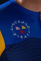SANTINI Cyklistický dres s krátkym rukávom - NIBALI SQUALO - červená/modrá/žltá