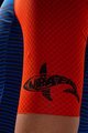 SANTINI Cyklistický dres s krátkym rukávom - NIBALI SQUALO - červená/modrá/žltá