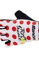 SANTINI Cyklistické rukavice krátkoprsté - TOUR DE FRANCE 2023 - biela/červená