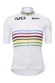 SANTINI Cyklistický dres s krátkym rukávom - UCI WORLD CHAMPION MASTER - dúhová/biela