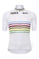 SANTINI Cyklistický dres s krátkym rukávom - UCI WORLD CHAMPION MASTER - biela/dúhová