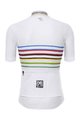 SANTINI Cyklistický dres s krátkym rukávom - UCI WORLD CHAMPION MASTER - biela/dúhová