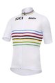 SANTINI Cyklistický dres s krátkym rukávom - UCI WORLD CHAMPION MASTER - dúhová/biela