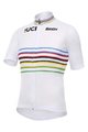 SANTINI Cyklistický dres s krátkym rukávom - UCI WORLD CHAMPION MASTER - biela/dúhová