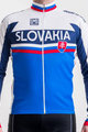 SANTINI Cyklistický dres s dlhým rukávom letný - TEAM SLOVAKIA '17 LS - červená/modrá/biela