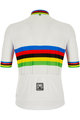 SANTINI Cyklistický dres s krátkym rukávom - UCI WORLD CHAMP ECO - dúhová/biela