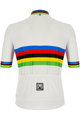 SANTINI Cyklistický dres s krátkym rukávom - UCI WORLD CHAMP ECO - dúhová/biela