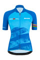 SANTINI Cyklistický dres s krátkym rukávom - UCI WORLD ECO LADY - svetlo modrá
