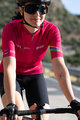 SANTINI Cyklistický dres s krátkym rukávom - UCI WORLD ECO LADY - cyklamenová
