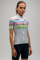 SANTINI Cyklistický dres s krátkym rukávom - UCI WORLD 100 LADY - biela/dúhová