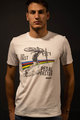 SANTINI Cyklistické tričko s krátkym rukávom - CX UCI OFFICIAL - biela