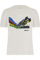 SANTINI Cyklistické tričko s krátkym rukávom - MTB UCI OFFICIAL - biela