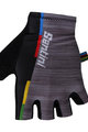 Santini Cyklistické rukavice krátkoprsté - UCI RAINBOW - šedá