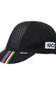 SANTINI Cyklistická čiapka - UCI RAINBOW - čierna