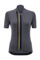 Santini Cyklistický dres s krátkym rukávom - UCI RAINBOW LADY - šedá