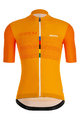 SANTINI Cyklistický dres s krátkym rukávom - EYES - oranžová