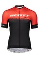 SCOTT Cyklistický dres s krátkym rukávom - RC PRO 2019 - červená/čierna