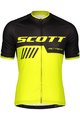SCOTT Cyklistický dres s krátkym rukávom - RC TEAM 10 - žltá/čierna