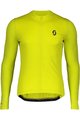 SCOTT Cyklistický dres s dlhým rukávom letný - ENDURANCE 10 SUMMER - žltá