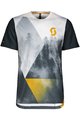 SCOTT Cyklistický dres s krátkym rukávom - TRAIL FLOW PRO - biela/modrá