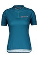 SCOTT Cyklistický dres s krátkym rukávom - ENDURANCE 30 LADY - modrá