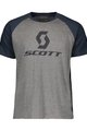 SCOTT Cyklistické tričko s krátkym rukávom - 10 ICON RAGLAN - modrá/šedá