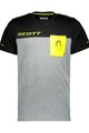 SCOTT Cyklistické tričko s krátkym rukávom - FACTORY TEAM - žltá/šedá/čierna