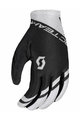 SCOTT Cyklistické rukavice dlhoprsté - RC TEAM LF - biela/čierna