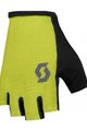 SCOTT Cyklistické rukavice krátkoprsté - ASPECT SPORT GEL SF - čierna/žltá