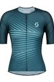 SCOTT Cyklistický dres s krátkym rukávom - RC PREMIUM LADY - modrá