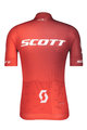 SCOTT Cyklistický dres s krátkym rukávom - RC PRO 2021 - červená/biela