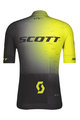 SCOTT Cyklistický dres s krátkym rukávom - RC PRO 2021 - čierna/žltá