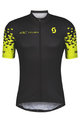 SCOTT Cyklistický dres s krátkym rukávom - RC TEAM 10 - čierna/žltá