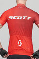 SCOTT Cyklistický dres s krátkym rukávom - RC PRO 2021 - červená/biela