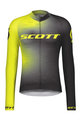 SCOTT Cyklistický dres s dlhým rukávom letný - RC PRO SUMMER - žltá/čierna