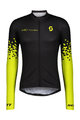 SCOTT Cyklistický dres s dlhým rukávom letný - RC TEAM 10 SUMMER - čierna/žltá