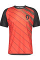 SCOTT Cyklistický dres s krátkym rukávom - TRAIL VERTIC - červená/šedá
