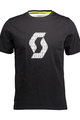 SCOTT Cyklistický dres s krátkym rukávom - ICON FACTORY TEAM - čierna