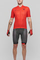 SCOTT Cyklistický krátky dres a krátke nohavice - RC TEAM 10 - šedá/čierna/červená