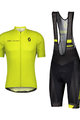 SCOTT Cyklistický krátky dres a krátke nohavice - RC TEAM 10 - žltá/čierna