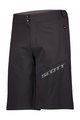 SCOTT Cyklistické nohavice krátke bez trakov - ENDURANCE LS/FIT W/PAD - čierna