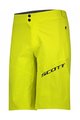 SCOTT Cyklistické nohavice krátke bez trakov - ENDURANCE LS/FIT - žltá