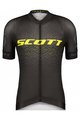 SCOTT Cyklistický krátky dres a krátke nohavice - RC PRO SS - šedá/žltá/čierna